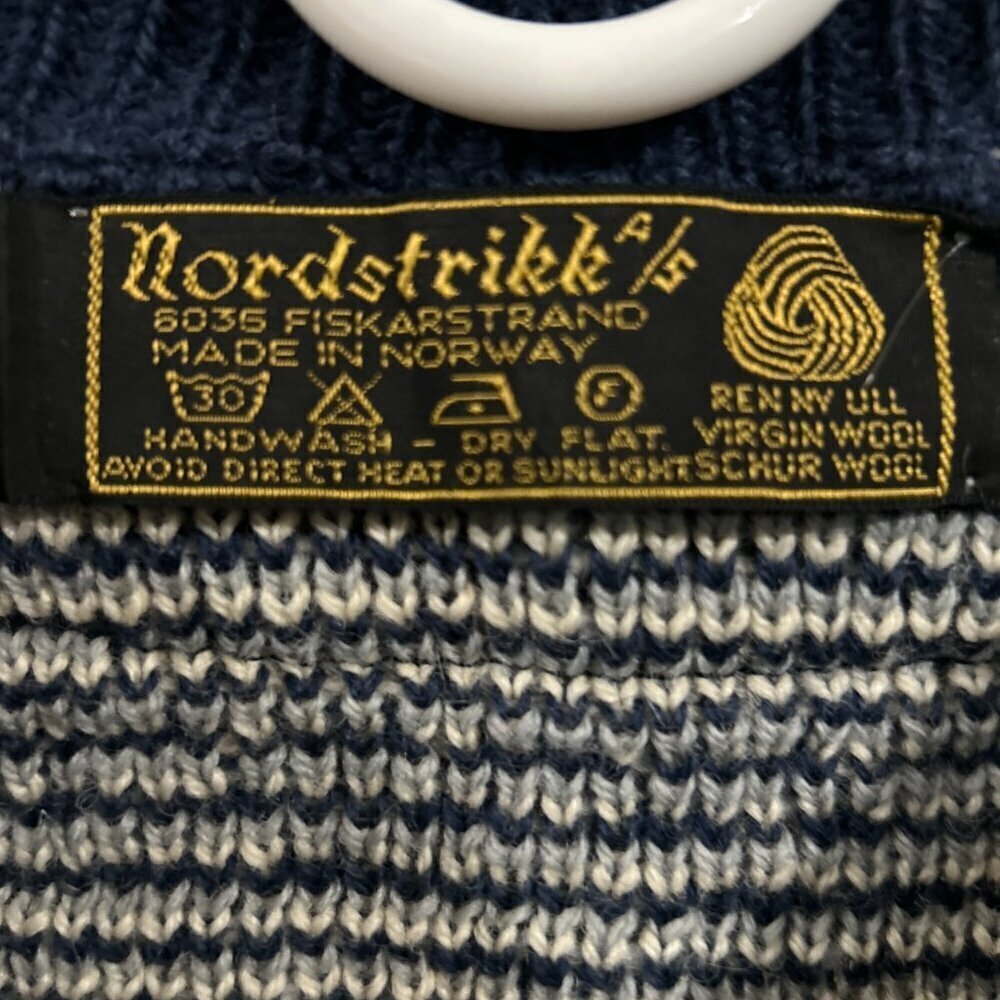 Vintage Nordstrik Wool Knit Cardigan Sweater Fair Isle Sz M 38" Chest - Picture 3 of 6